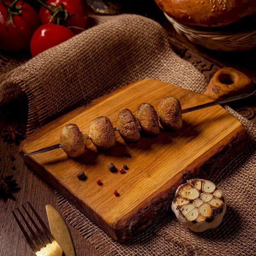 Шашлык из шампиньонов (70 гр)