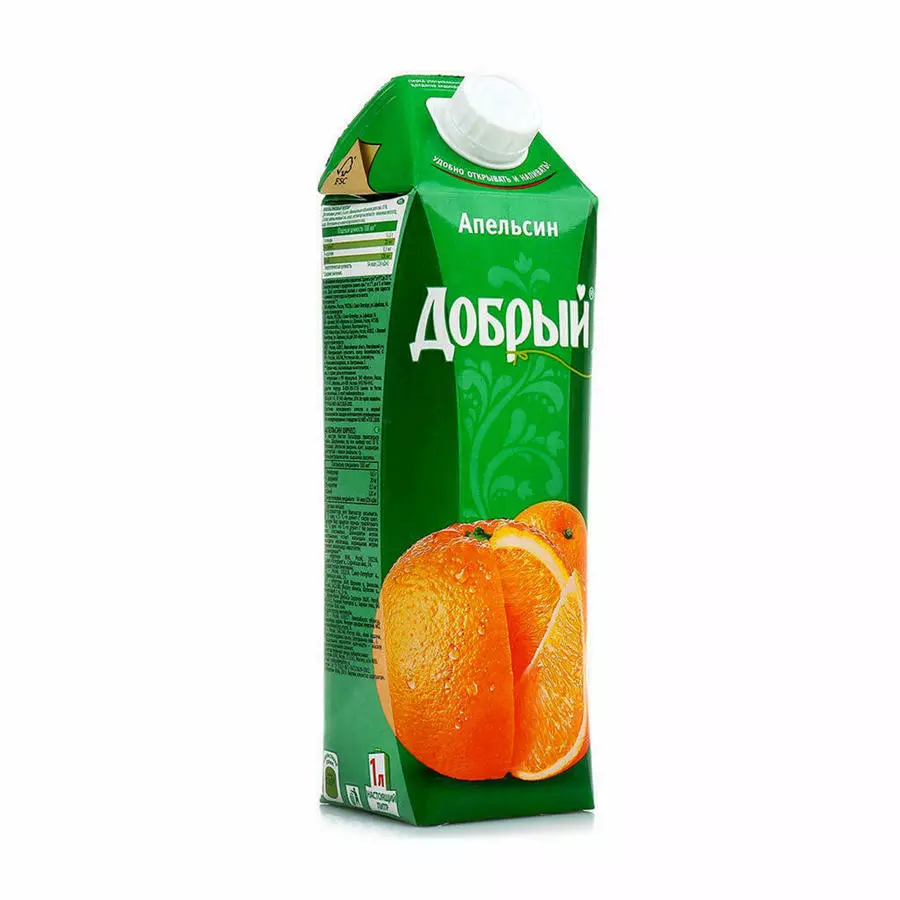 Сок апельсиновый 1л