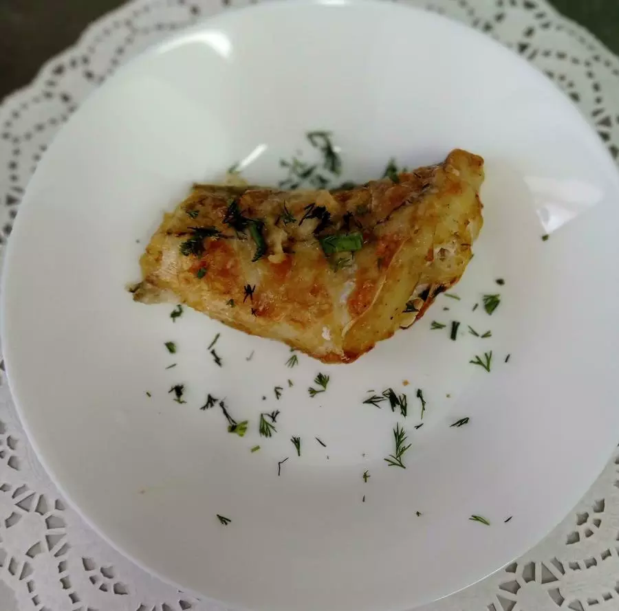Рыба жареная (пикша)