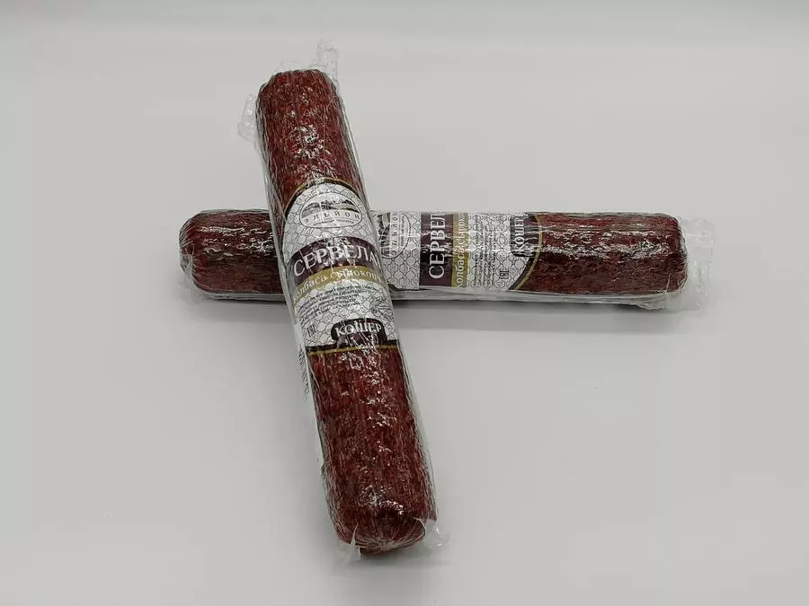 Колбаса сырокопченая Сервелат "Еврейский"  1 кг