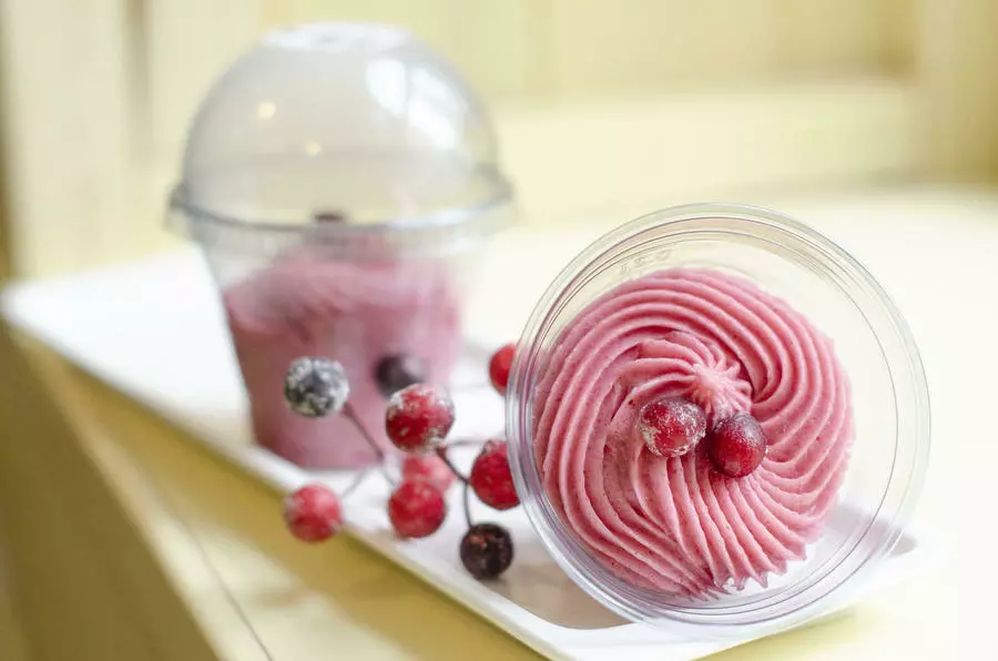 Клюквенный мусс