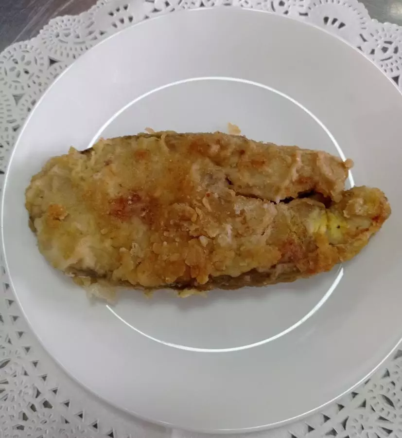 Рыба жареная (сайда)