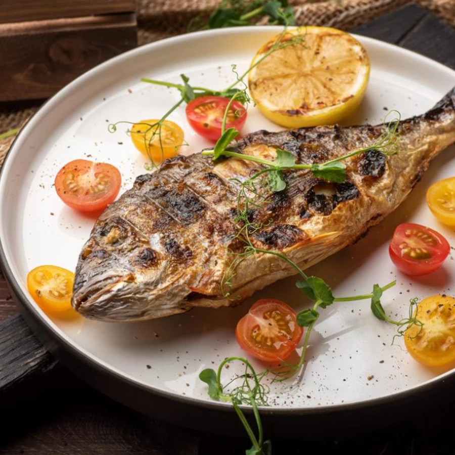 Дорадо на мангале