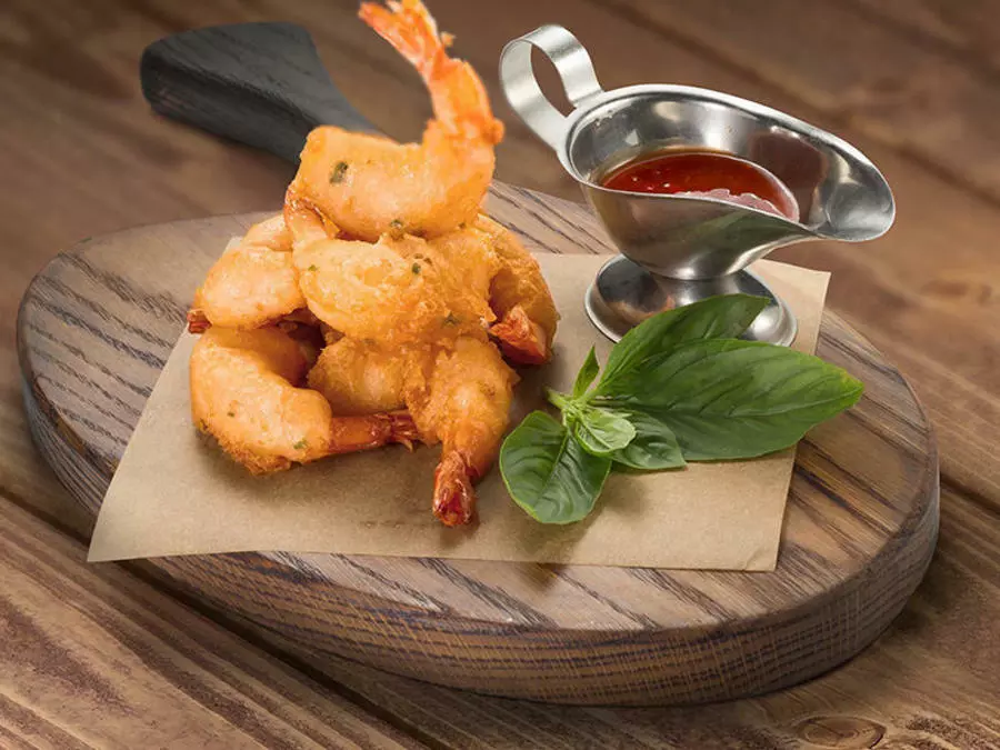 КРЕВЕТКИ ХРУСТЯЩИЕ С СОУСОМ ТАР-ТАР