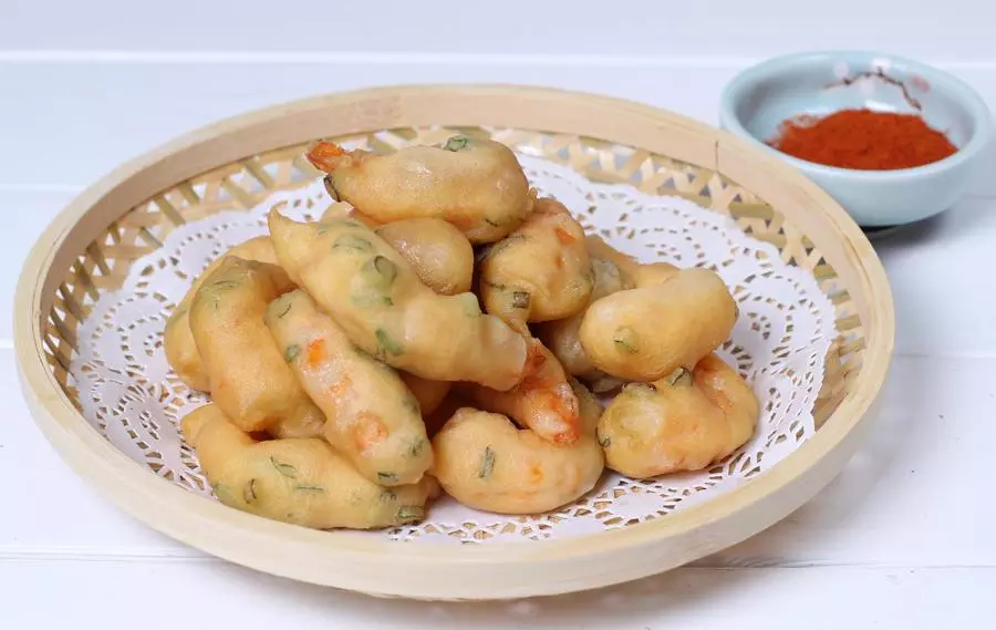 Креветки в рисовом кляре 软炸虾球