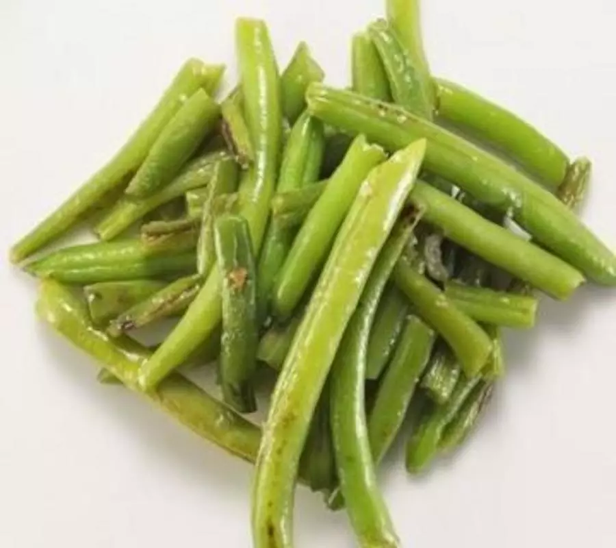 Зеленая фасоль с чесноком 