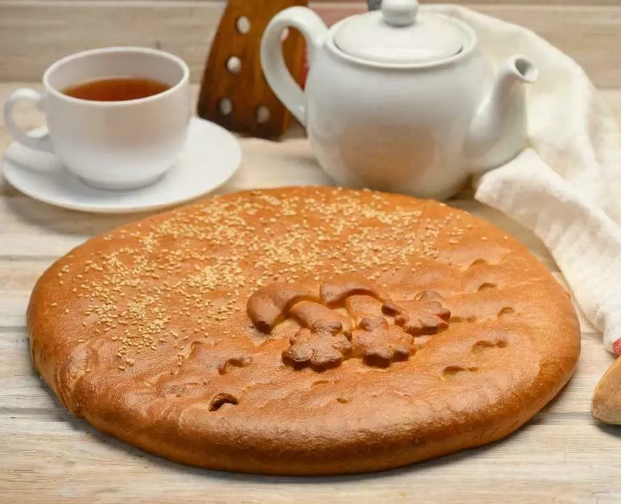 Пирог с курицей и грибами 0,9 