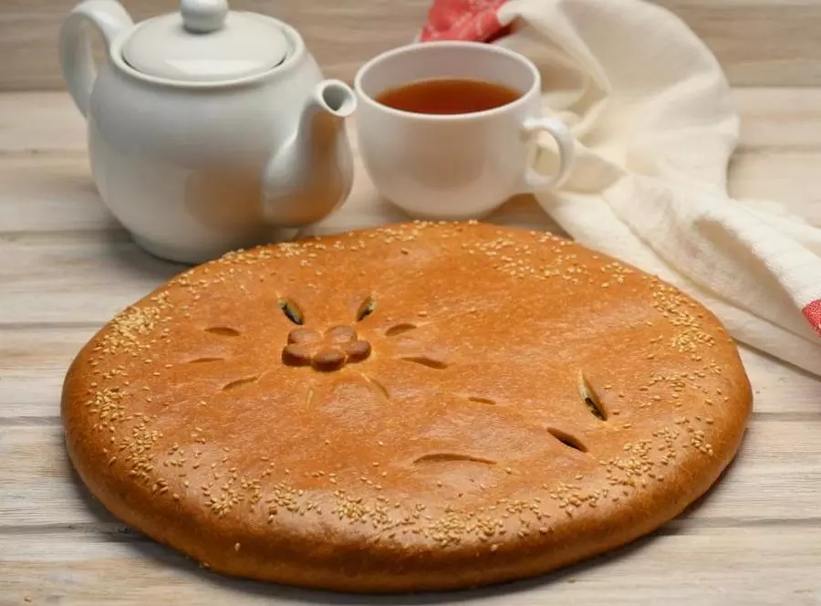 Пирог с курицей и баклажанами 0,9 