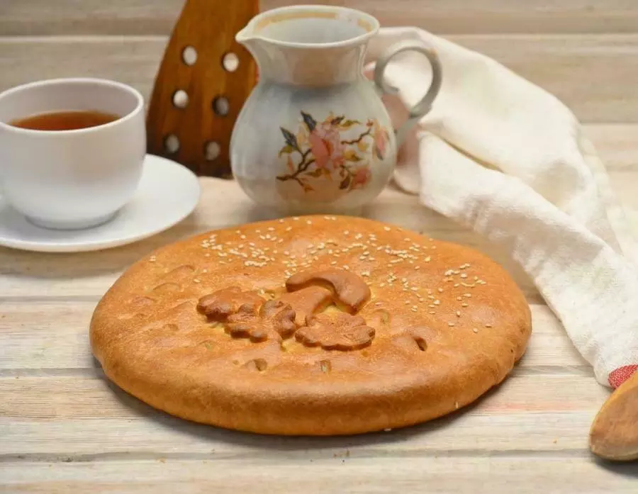 Пирог с курицей и грибами 0,5 