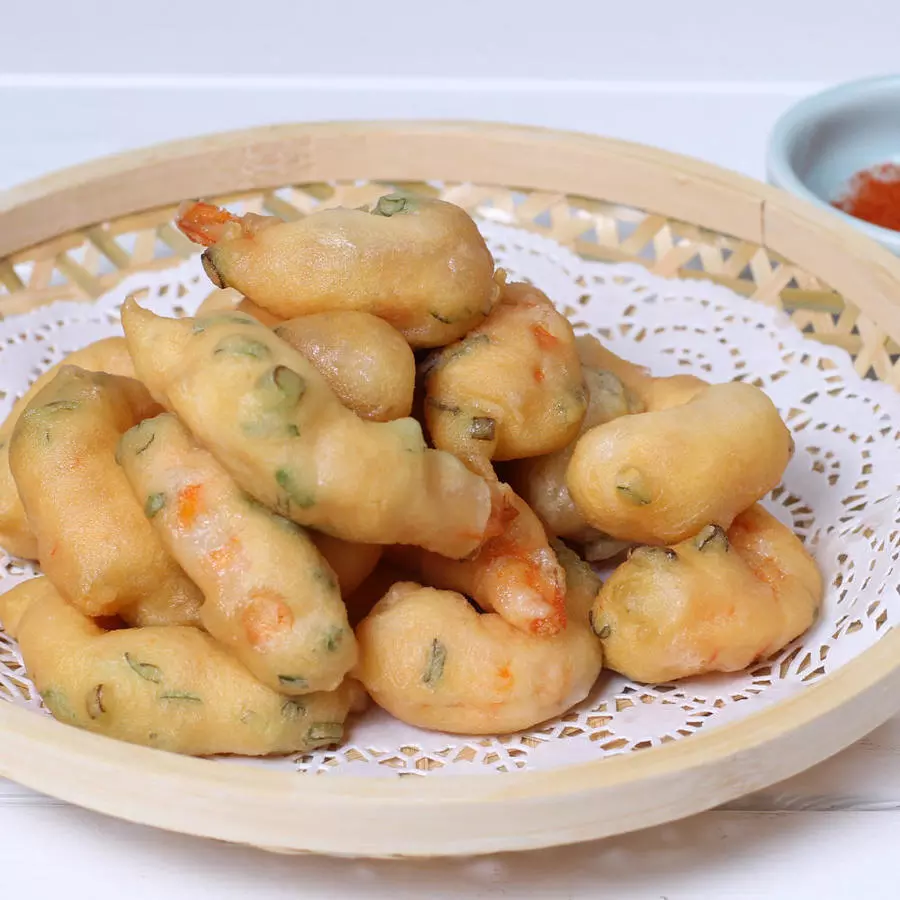 Креветки в рисовом кляре 软炸虾球