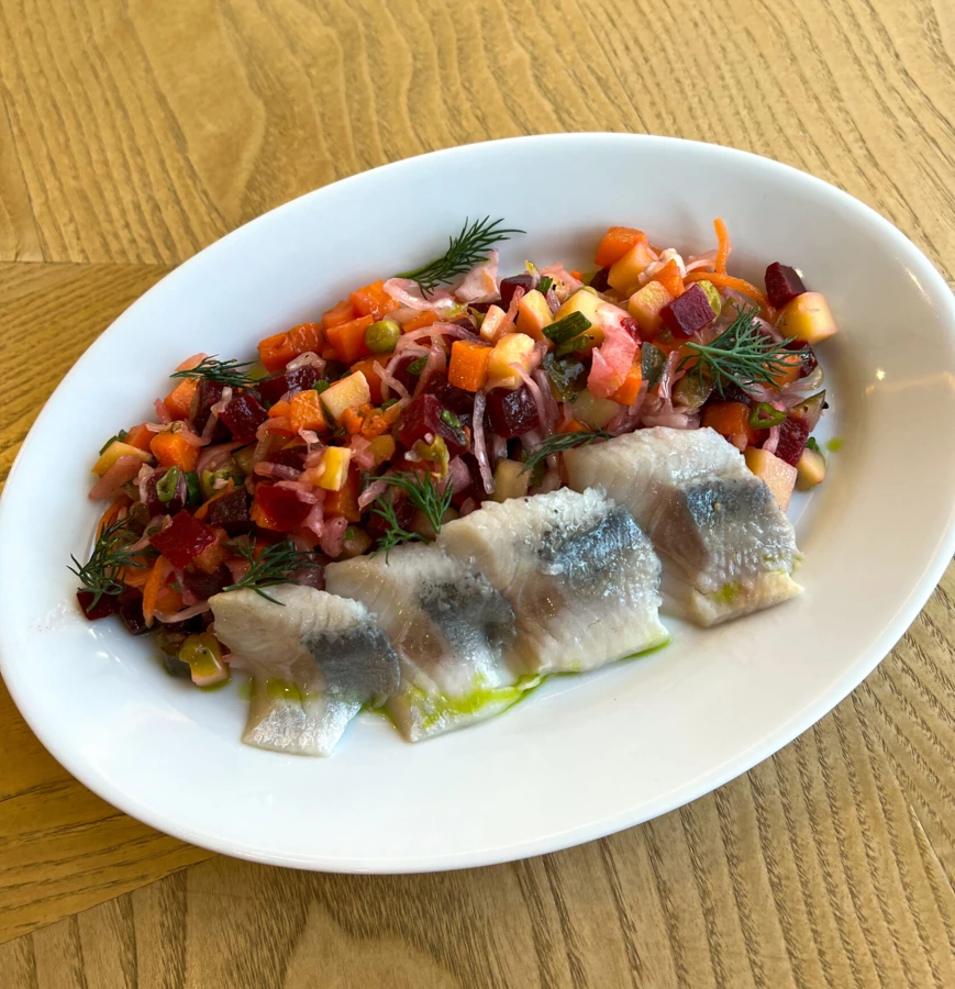 Винегрет с селедкой