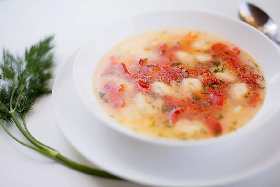 Куриный с клецками и болгарским перцем, 1л
