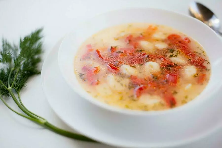 Куриный с клецками и болгарским перцем, 2л