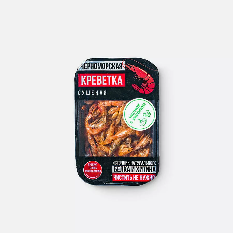 Креветка Черноморская сушеная чеснок-укроп 22 гр.