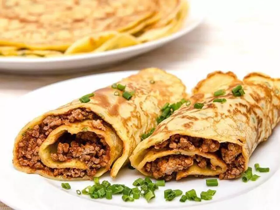 Блинчики с мясом 2 шт.