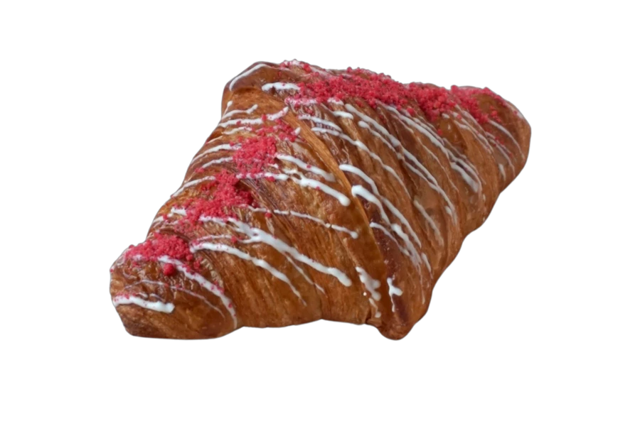 Круассан с малиной 