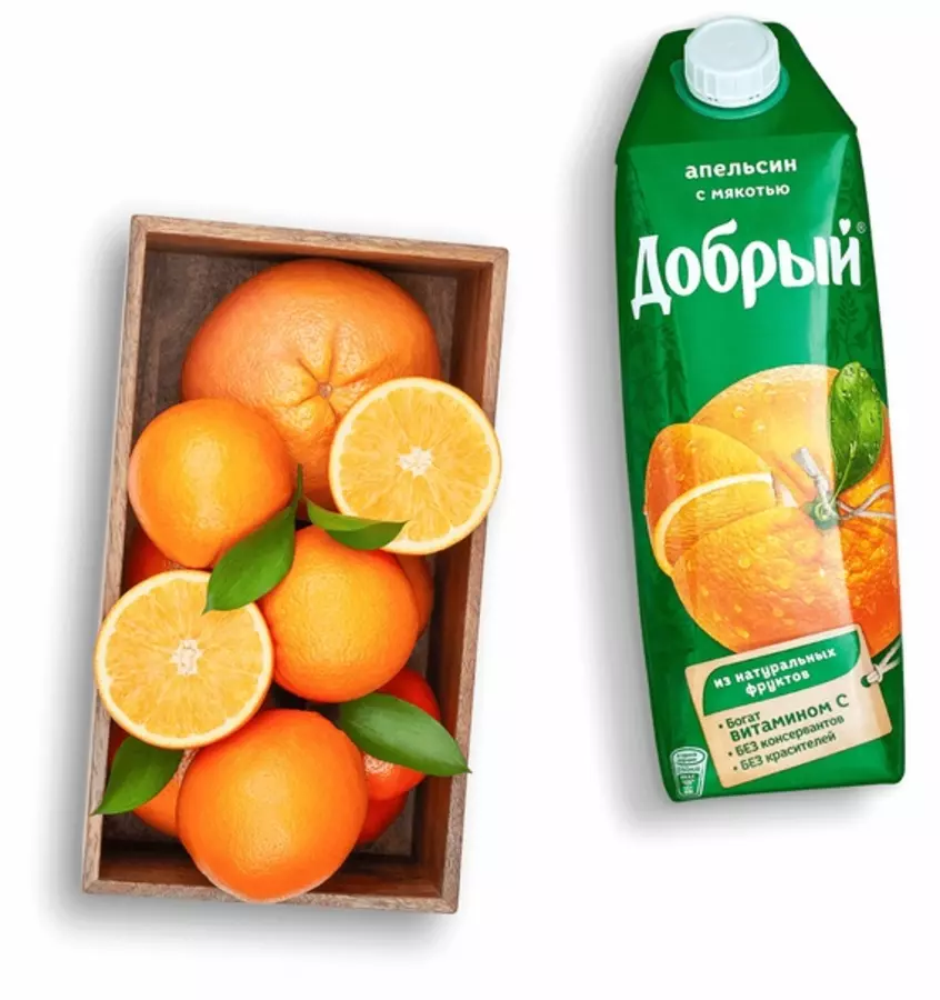 Сок добрый, апельсин 1.0 л