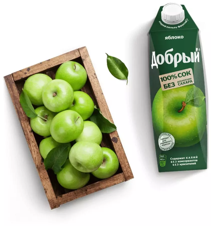 Сок добрый, яблоко 1.0 л