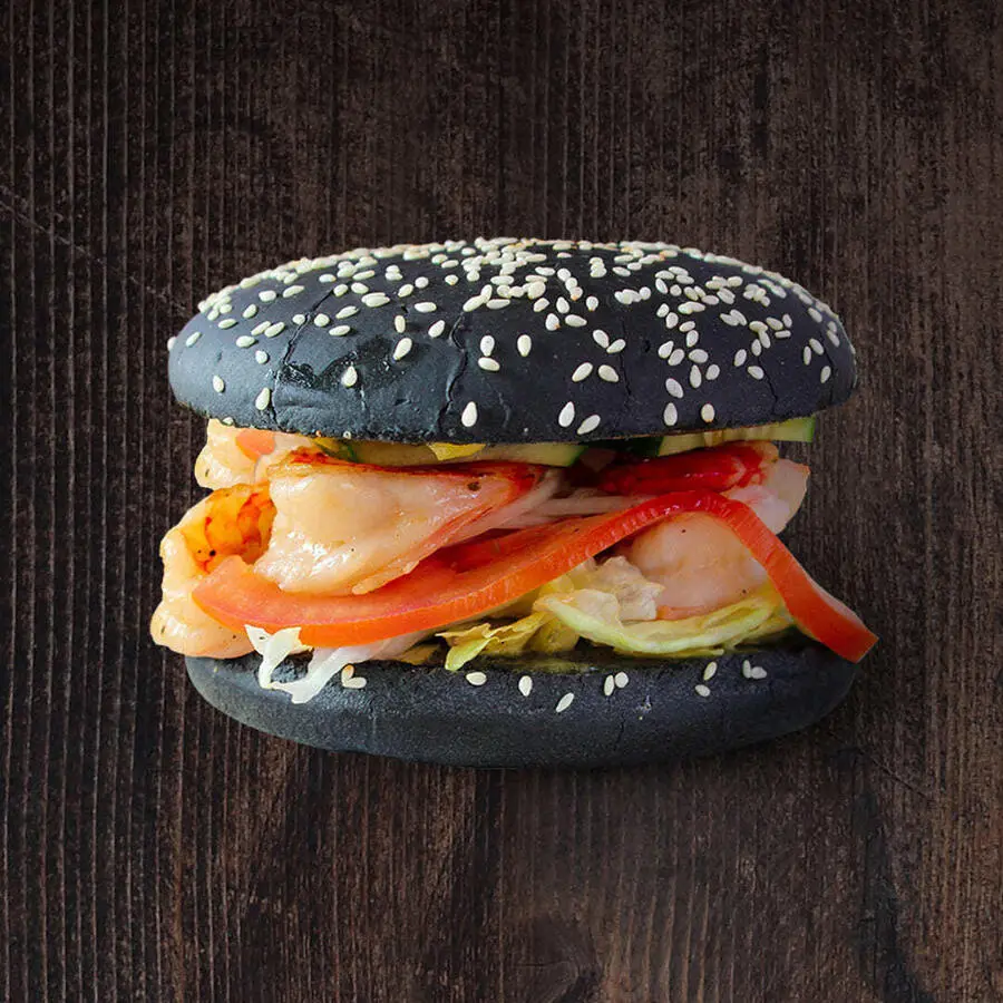 Бургер с креветками