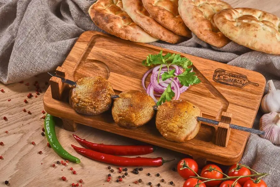 Шашлык из шампиньонов