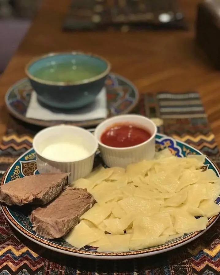 Тонкий хинкал с говядиной