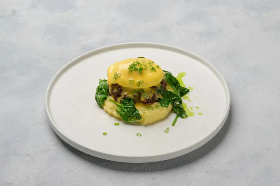 Бифштекс с картофельным пюре