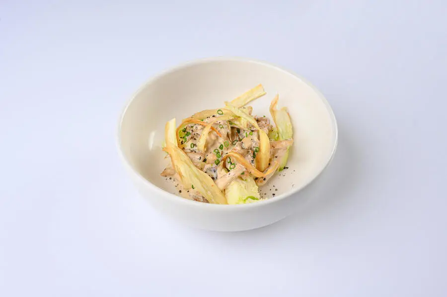 Бефстроганов из индейки с пюре