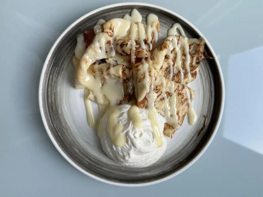 Блинчики с муссом пломбир