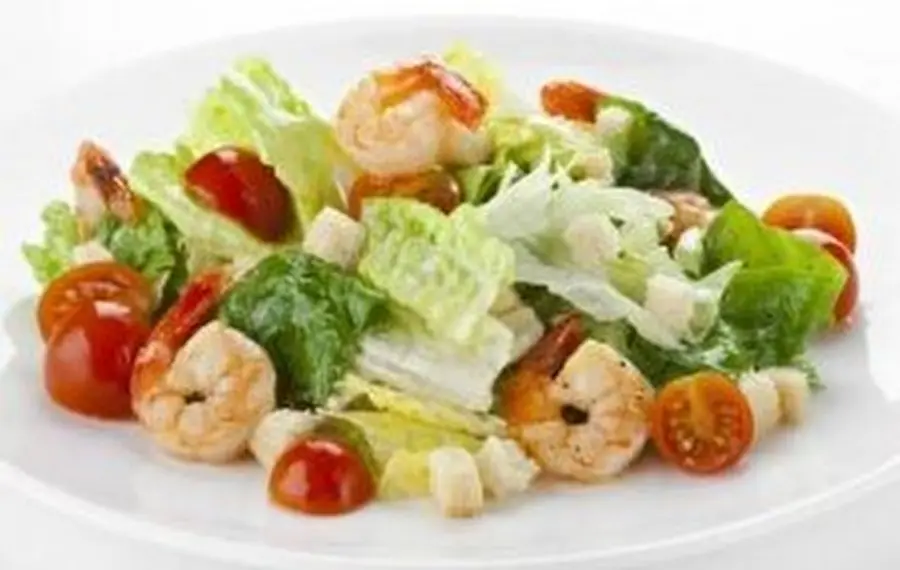 Салат "Цезарь" с креветками