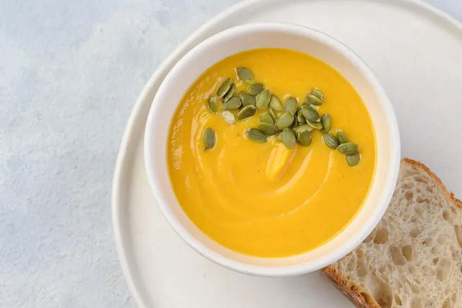 Тыквенный крем суп на кокосовом молоке