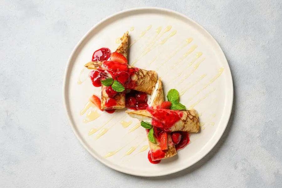 Блинчики с кремом тирамису