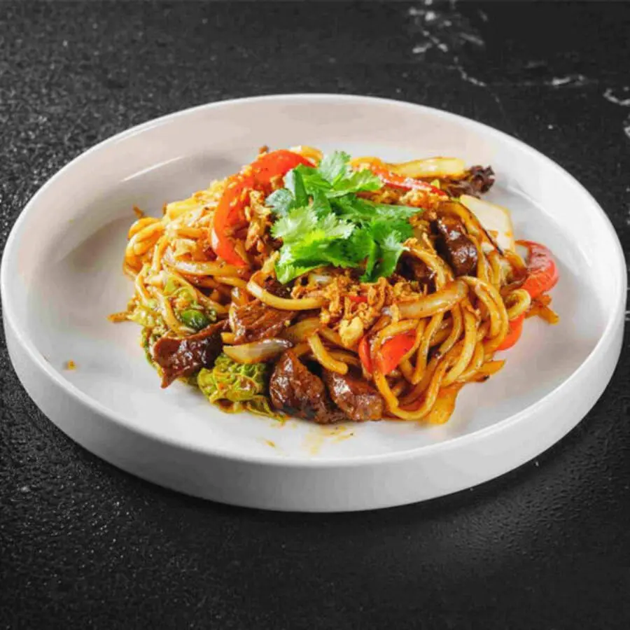 Wok с говядиной