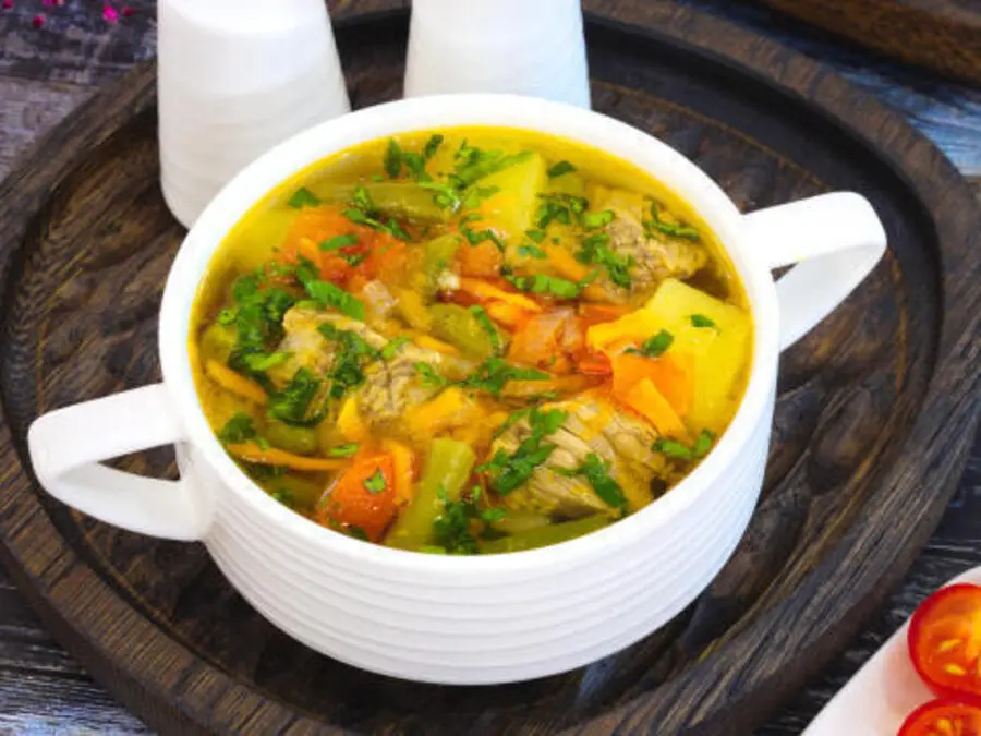 Суп со стручковой фасолью, картофелем 1л.