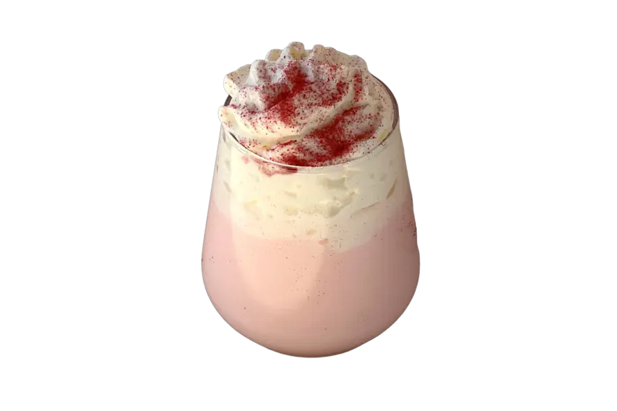 Молочный коктейль клубничный