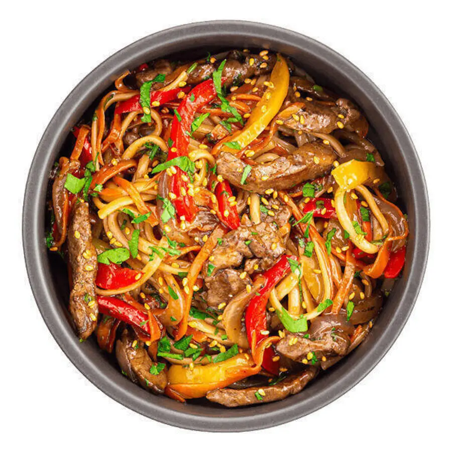 Лапша удон c телятиной