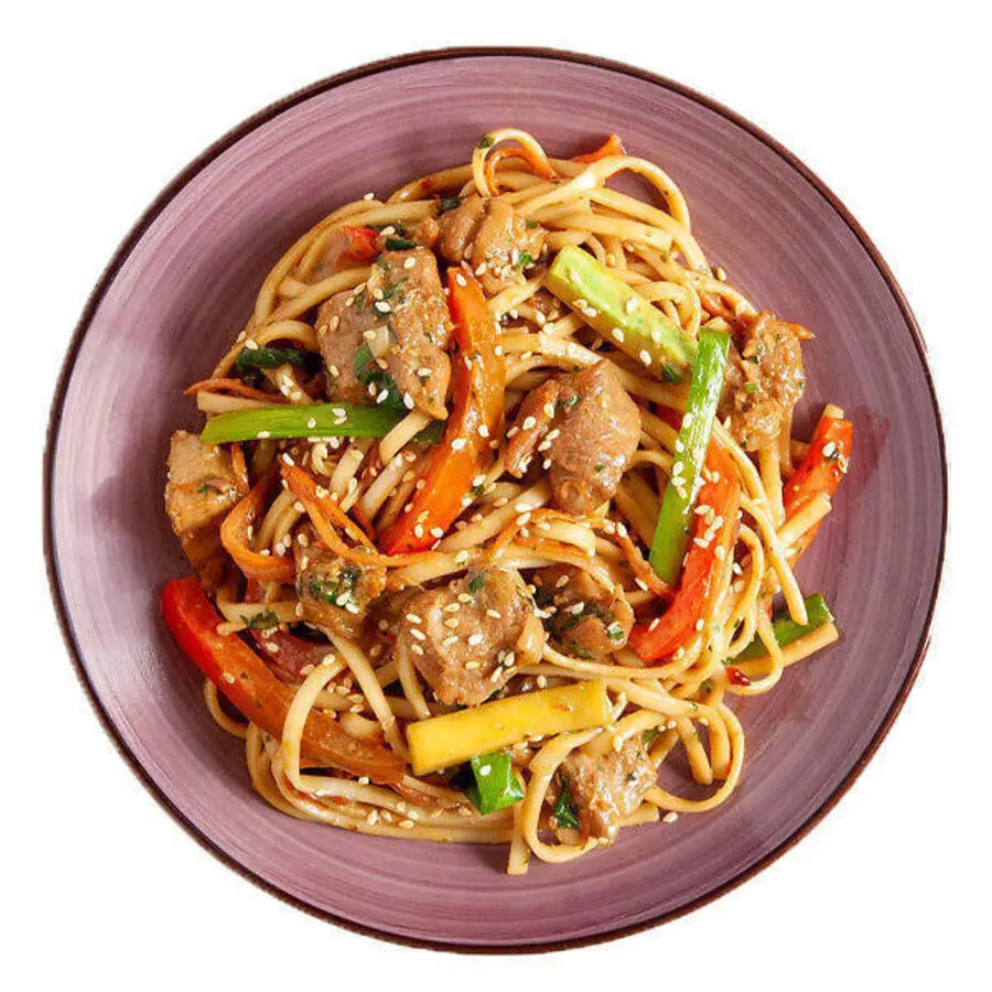 Лапша удон с курицей