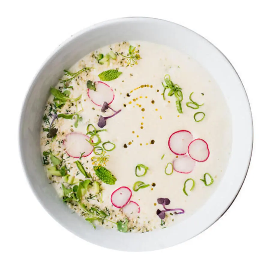 Окрошка с телятиной