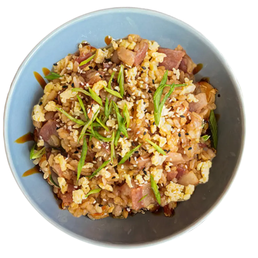 Рис с беконом