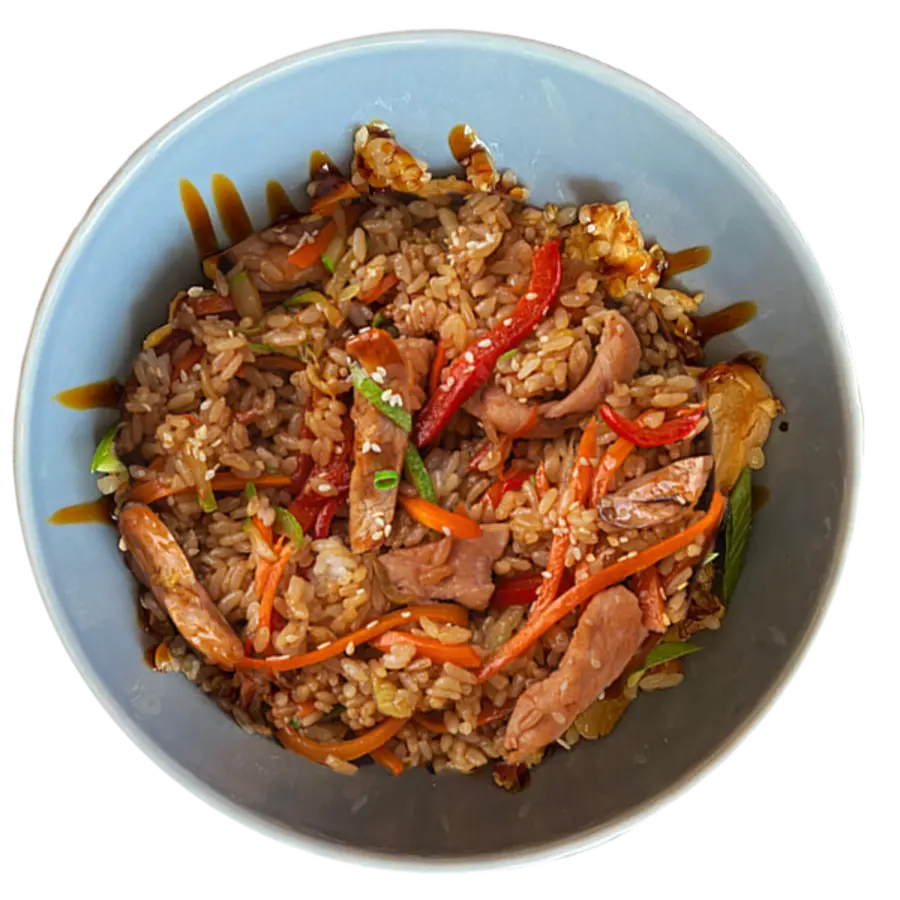 Рис с телятиной