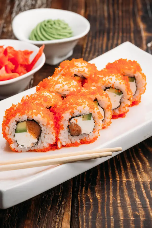 Калифорния с лососем