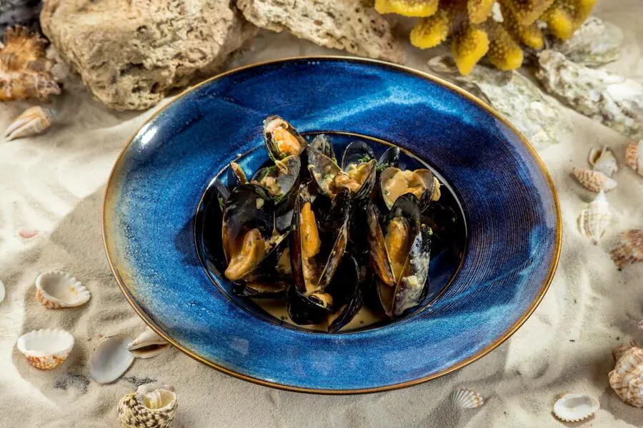 Мидии в соусе том ям