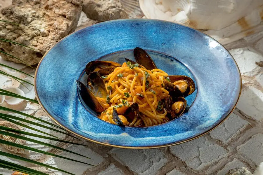 Спагетти с мидиями