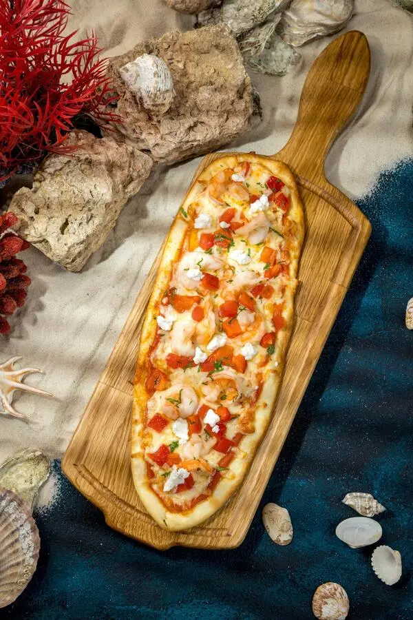 Пиде с креветками