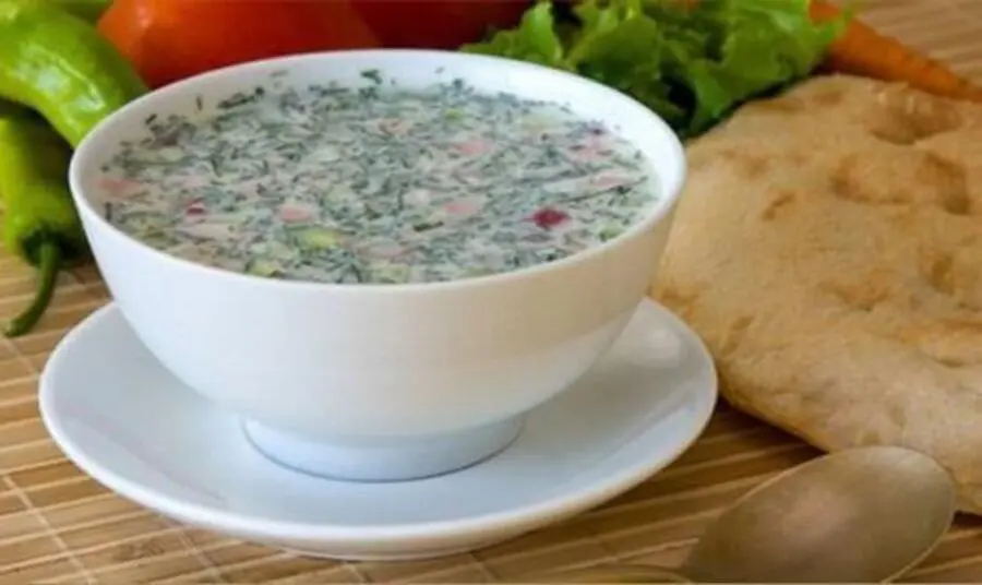 Окрошка с мясом