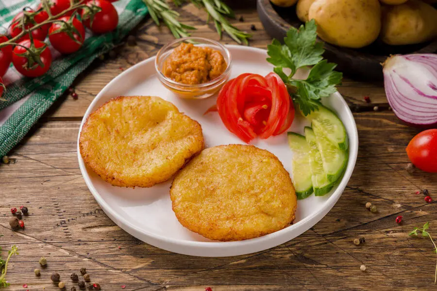 Драники с кабачковой икрой