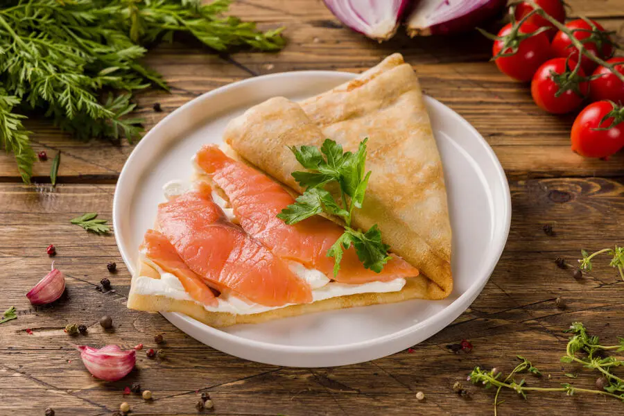 Налистник с сёмгой