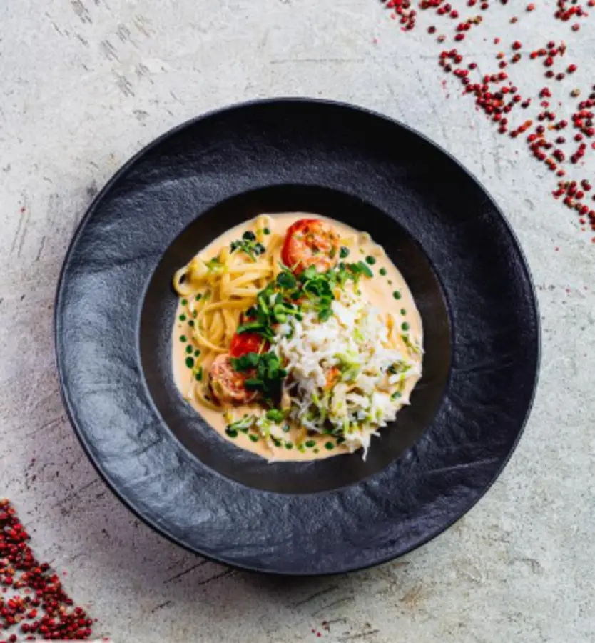 Паста с крабом