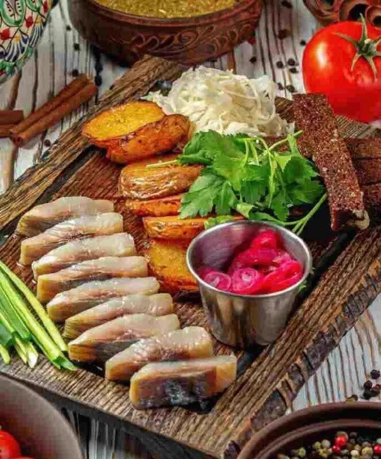 Закуска с селедочкой