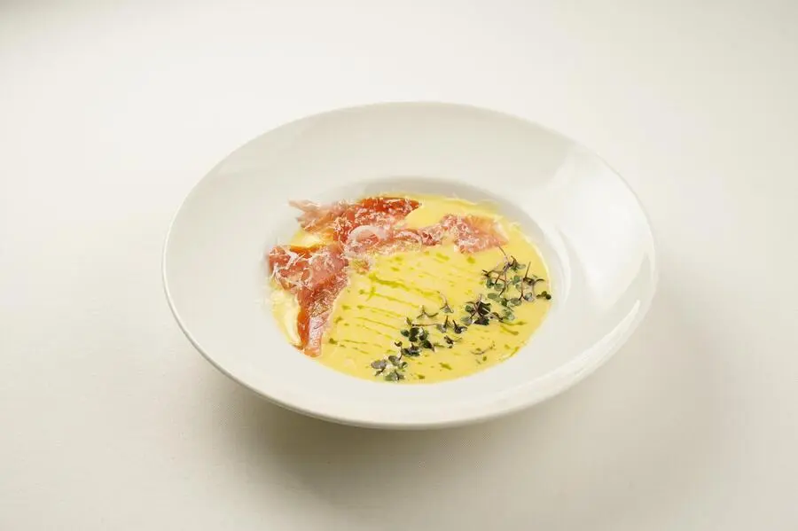 Сырный крем-суп  с прошутто