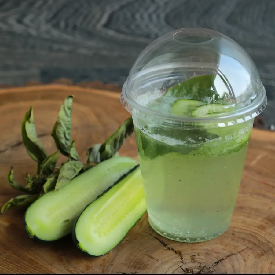 Лимонад огурец-базилик